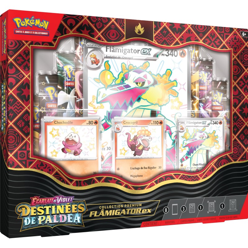 Coffret Premium Flâmigator EX Destinées de Paldéa